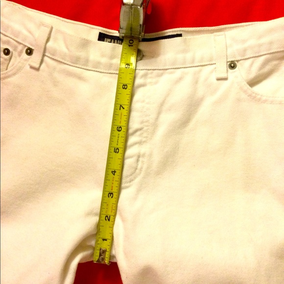 💥NWOT💥VINTAGE 80’S WHITE DENIM JEAN CAPRI - Picture 8 of 16